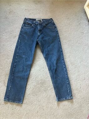Wrangler Classic Straight-Leg Jeans — Indigo Blue Denim
